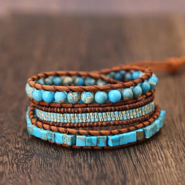 Joyful Spirit Turquoise Wrap Bracelet-Your Soul Place